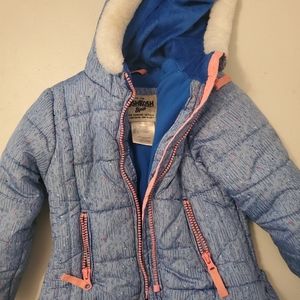 Girl's winter jacket 2T blue/pink